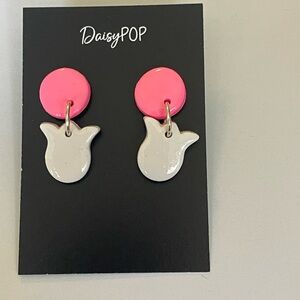 DaisyPOP Polymer Clay Flower Earrings - brand new & handmade
